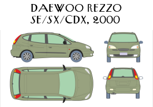 Daewoo Rezzo SE/SX/CDX, 2000