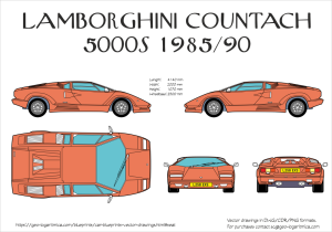 Lamborghini Countach 5000S 1985-90