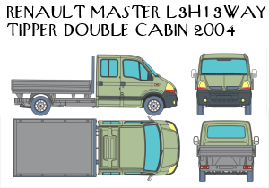 Renault Master L3H1 Three-Way Tipper Double Cabin (2004)