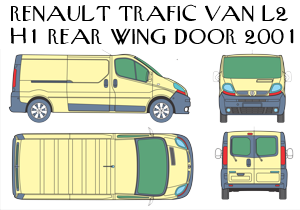 Renault Trafic Van L2H1 (Rear Wing Door 2001)