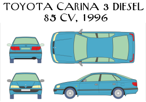 Toyota Carina 3 1996 Disel 85 cv