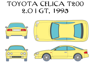 Toyota Celica T200 2.0i GT, 1995