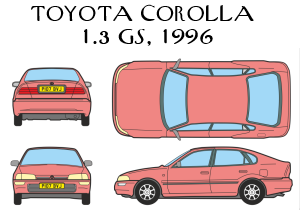 Toyota Corolla 1.3 GS, 1996