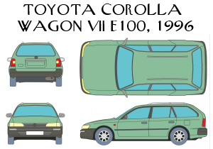 Toyota Corolla Wagon VII E100 1966
