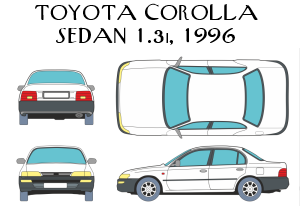 Toyota Corolla VII Sedan 1.3i 1996
